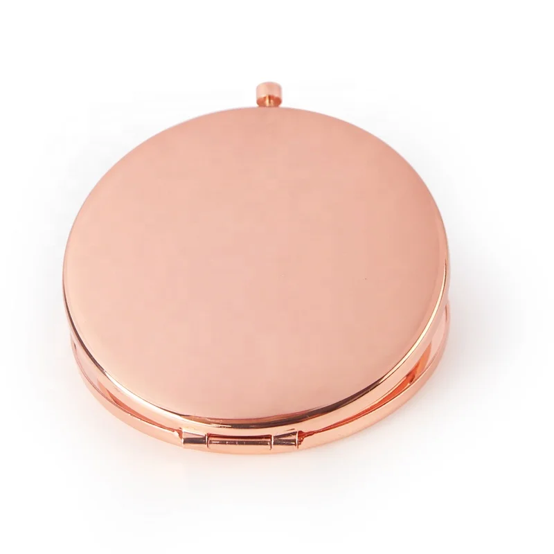
Sublimation Rose Gold Blank Metal Double Side Compact Mirror 