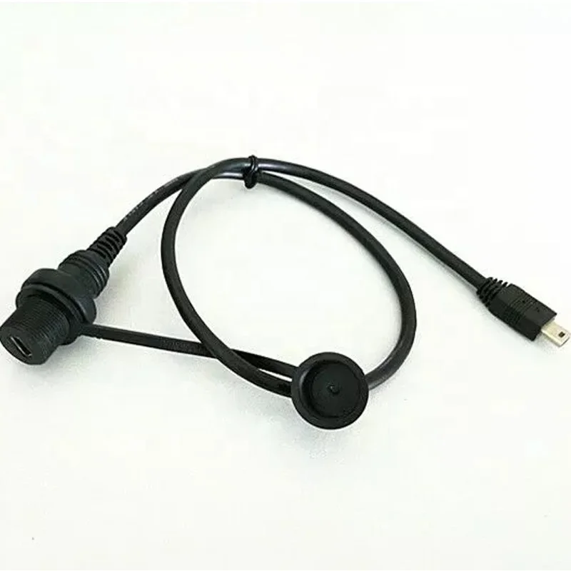 Небольшой мини микро Usb Тип B IP76 разъем женский водонепроницаемый микро usb Панель Крепление микро usb кабель