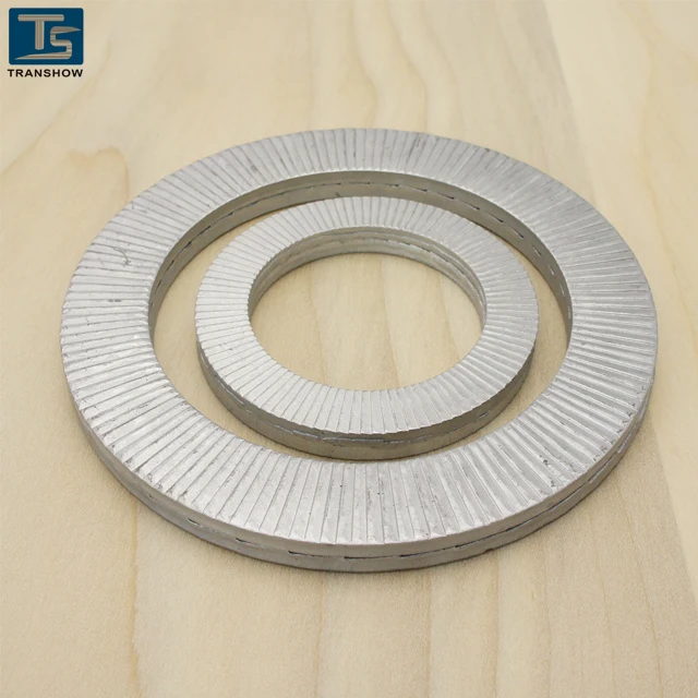 DIN25201 Double Fold Self Locking Wedge Lock Washers Both Springs Steels and SS316L Stainless Steels In-Stock