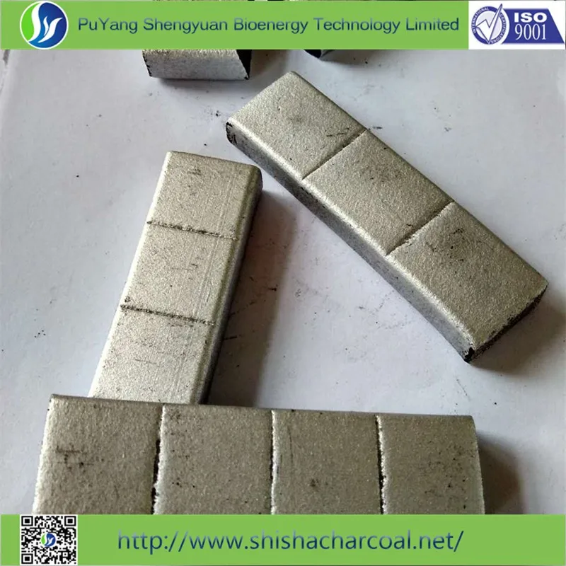 Бездымный брикетов оптовая серебро кальяна, кальян уголь