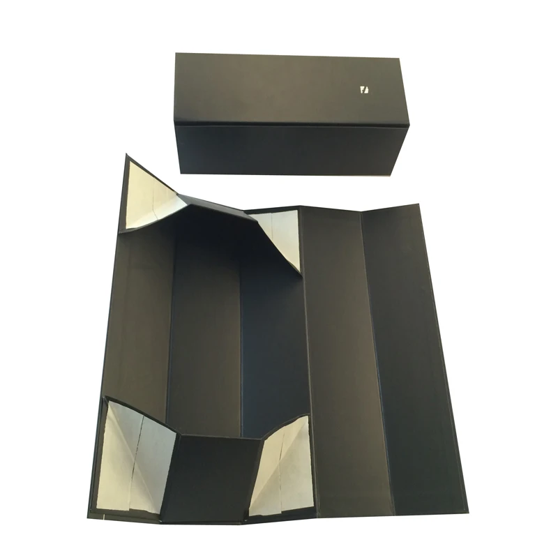 Recyclable Handmade Custom Printed Cardboard Luxury Foldable Single Bottle Wine Paper Box