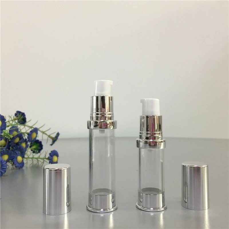15 мл 30 мл переработанных прозрачных косметических безвоздушного насоса бутылки для глаз и крем для губ