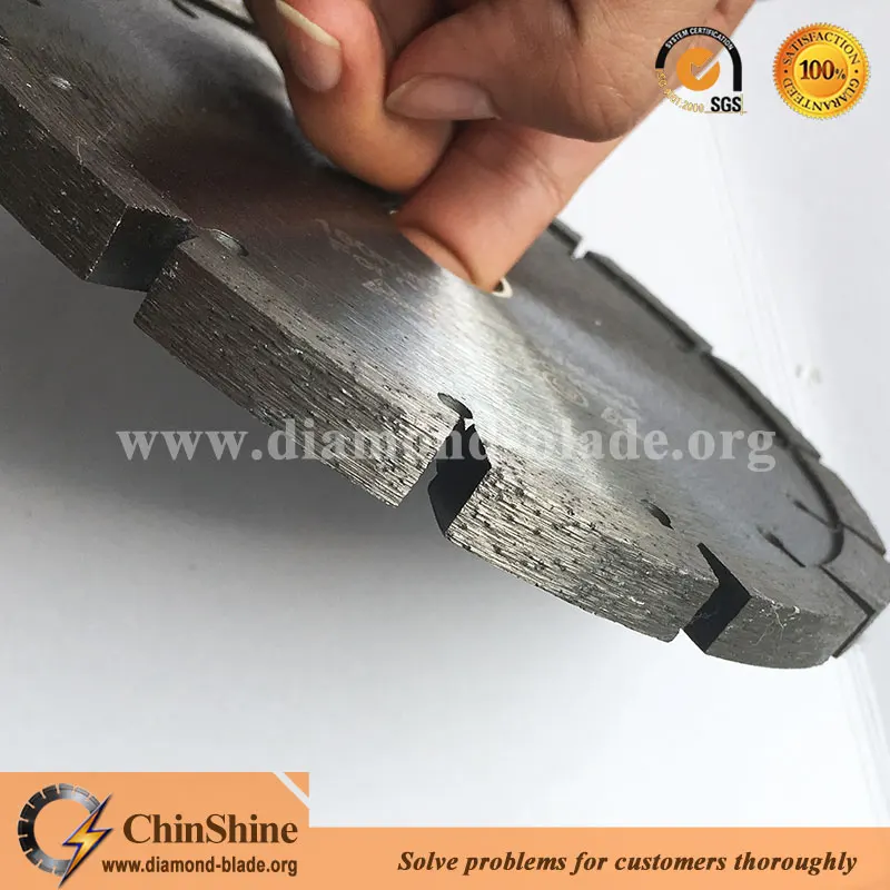 Laser welding diamond dry tuck point saw blades for bricks and concrete grooving