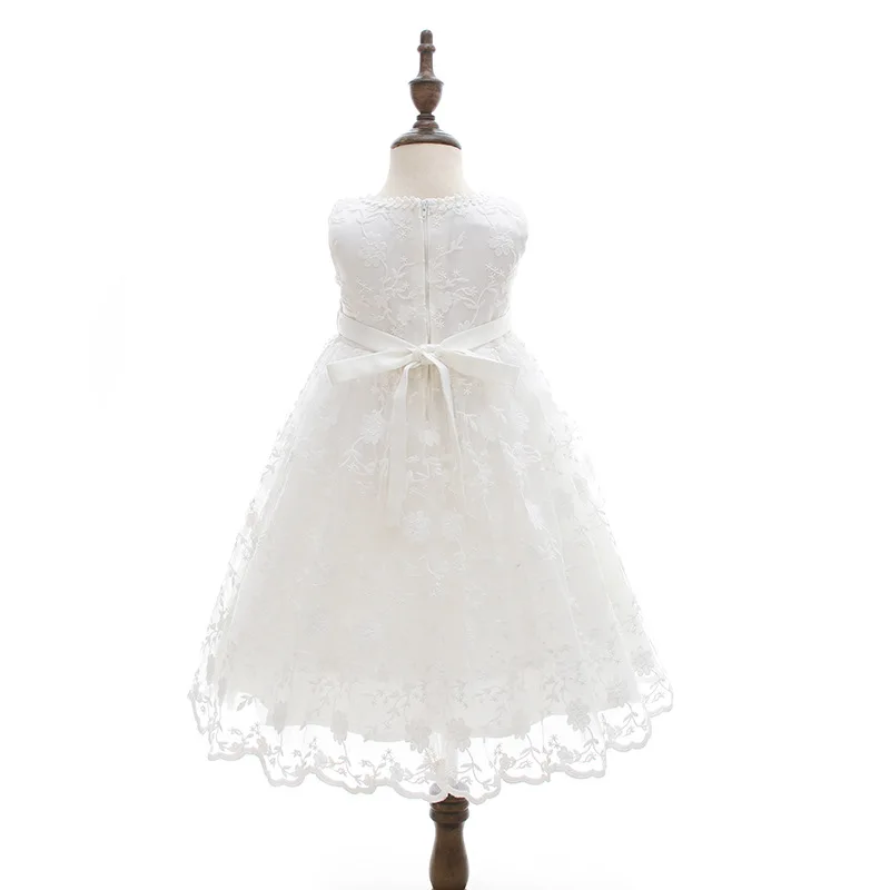 2019 latest white christening baby dress for 0-1 year old
