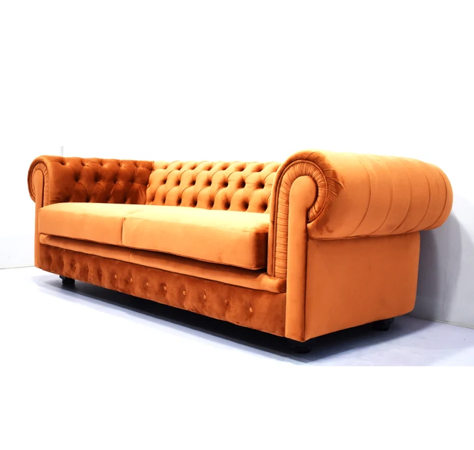 
Sir william 3 seater sofa velvet Chesterfield sofa 