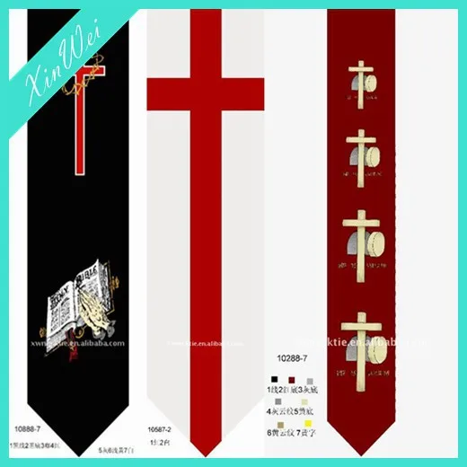 Fashion Personality Design Customized Printed Polyester Necktie For Christian