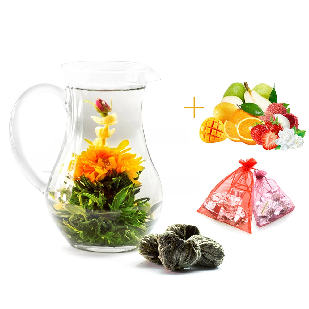 Jin Zhan Mei Gui Marigold Flower Tea Blooming Tea With Rose Tea