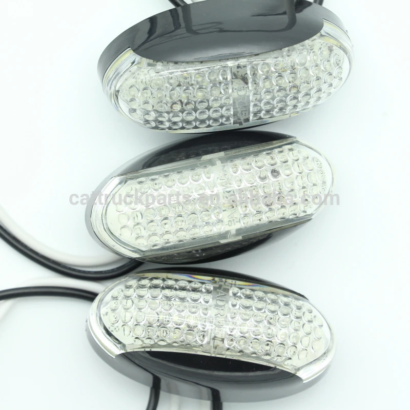 
Waterproof Red 2LED Side Marker Light Lamp for Trailer Truck Boat 12V led rear light truck stop light truck led side marker lamp 
