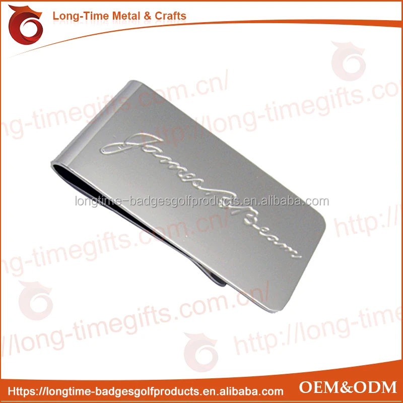 Best Money Clip Ever Metal Stainless Steel with Customized Logo Portable Opp Bag Folk Art Business Gift Mascot Engraving 1 Color