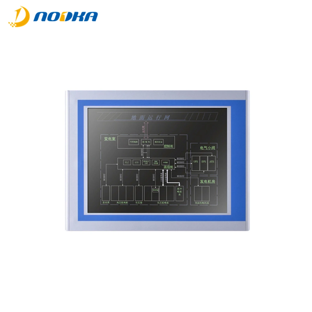 NODKA Square Screen 10 inch TFT LCD LED Industrial Touch Screen Monitor with VESA holes