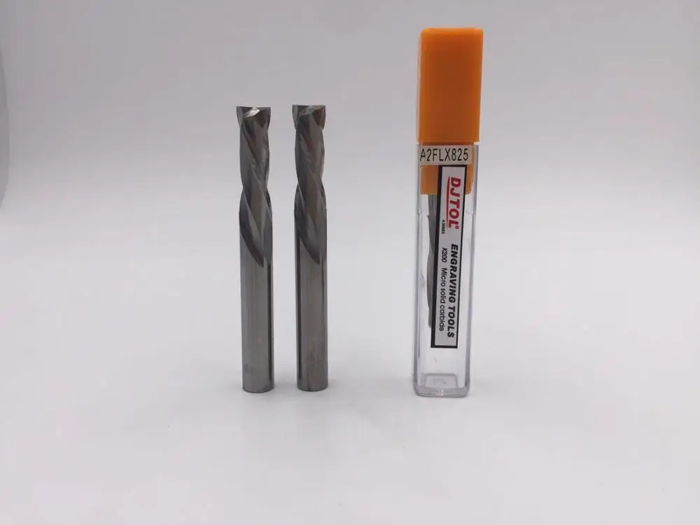 DJTOL спиральные биты с двумя канавками вверх и вниз