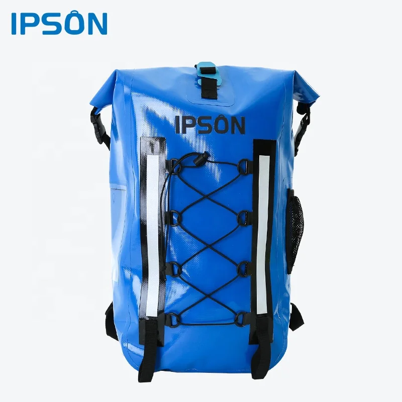 RollTop Waterproof Backpack Dry Bag with Padded Shoulder Straps and Splash Proof Cell Phone Pocket for Kayaking, Boating, Hiking