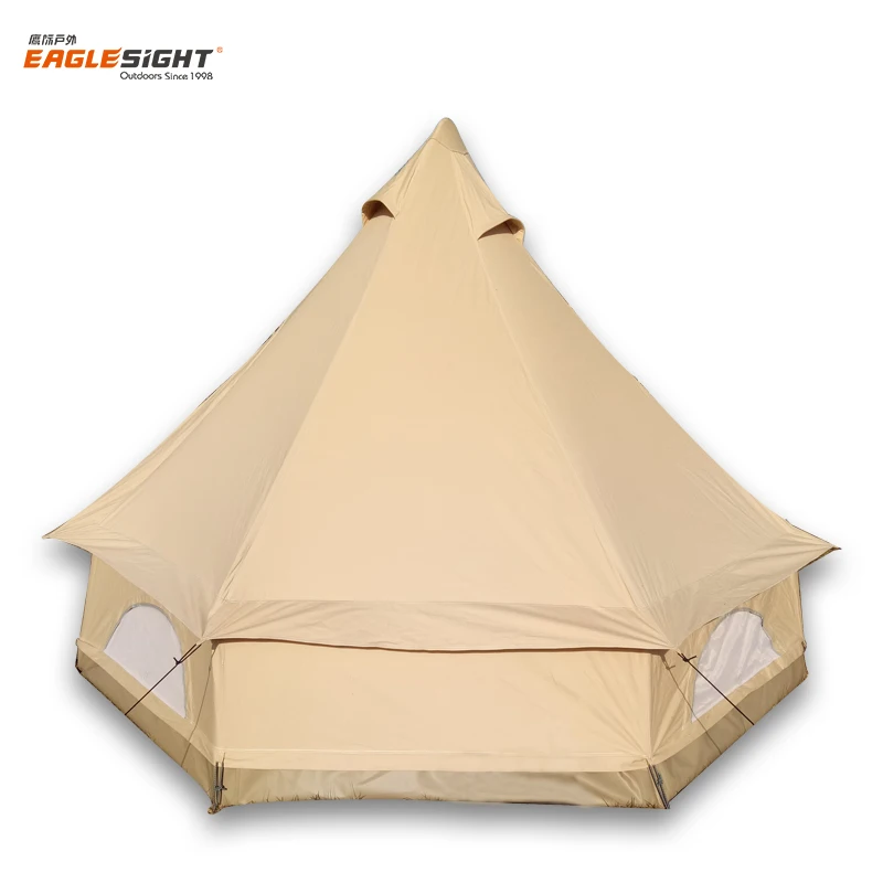 Luxury Heavy Duty Canvas Bell Tent Luxury Party Tent Glamping  All Weather Canvas Wall Tents