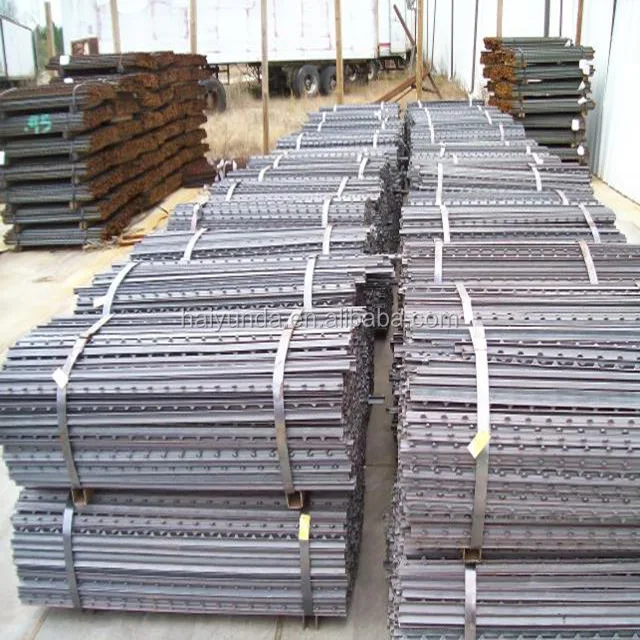 Studded T Post NO Paint NO Spade 0.95/1.25/1.33 LB Per Foot