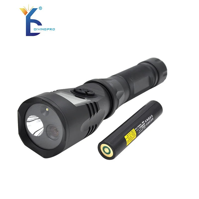 Flashlight with camera led torch lamp video light