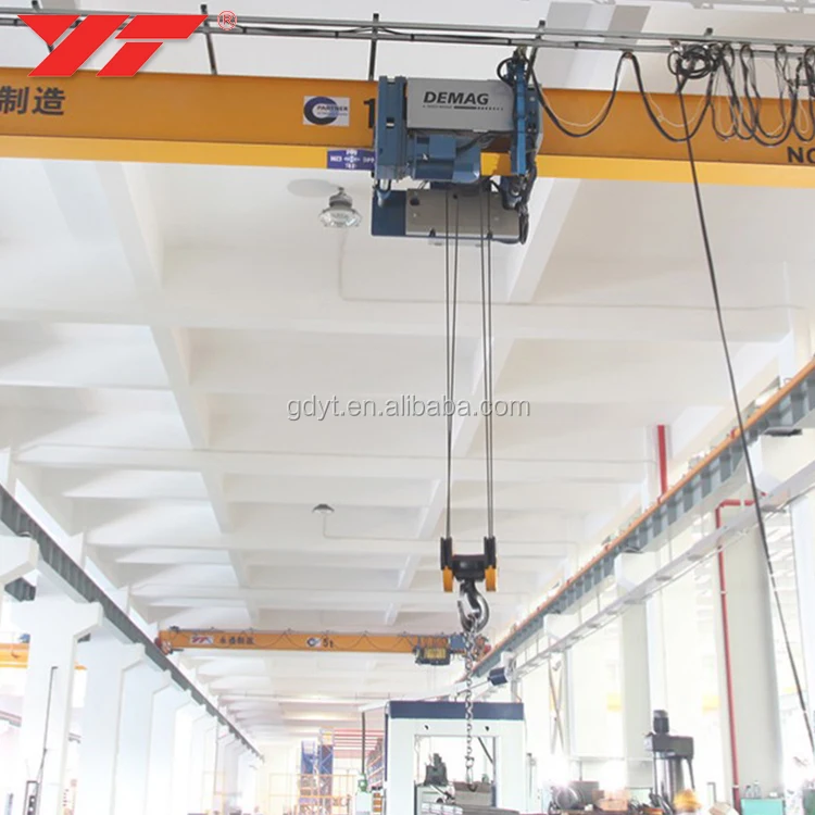 10ton European style Single-girder bridge crane