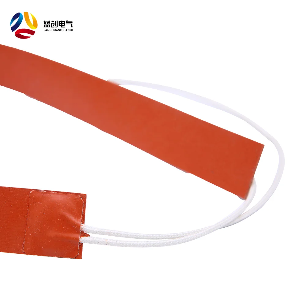 Air conditioning compressor crankcase silicone heater cook heating pad