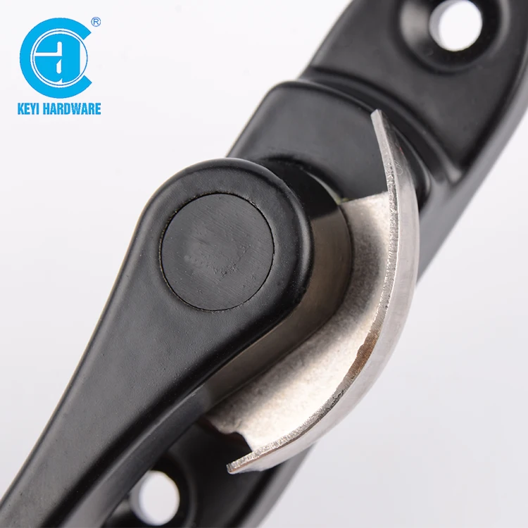 Цинковый сплав Черный цвет раздвижные окна полумесяцем