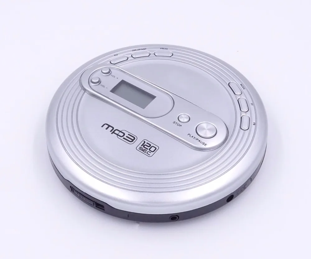 
Персональный CD Discman CD/mp3-плеер с большим дисплеем и дополнительным FM-радио 