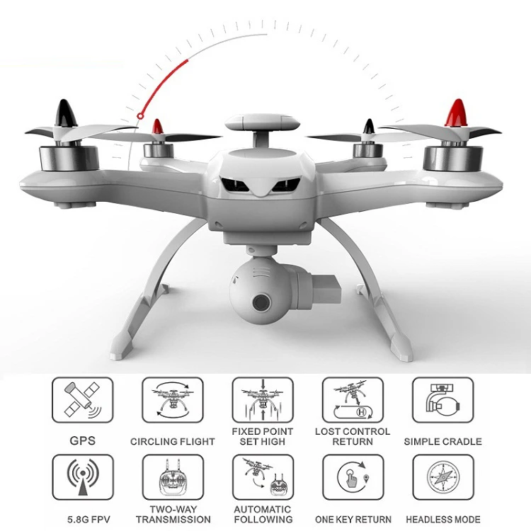 5.8G FPV brushless auto follow me quadcopter drone with hd camera