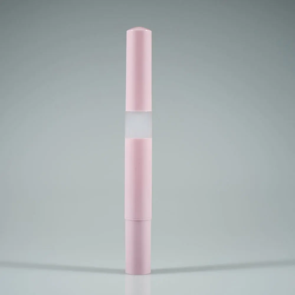 
Wholesale pink plastic nail oil pen / twist pen with brush for lip gloss, whitening pen, eyelash, liquid 2.5ml 