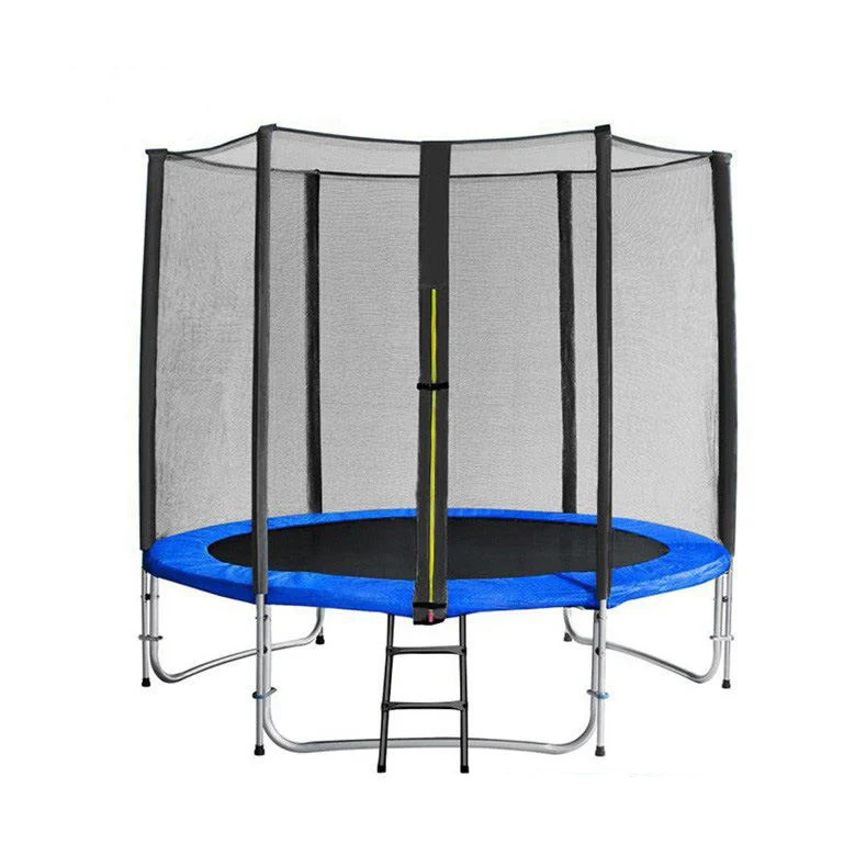 Fantastic 8ft trampoline playground with safety enclosure and jump bed for kids