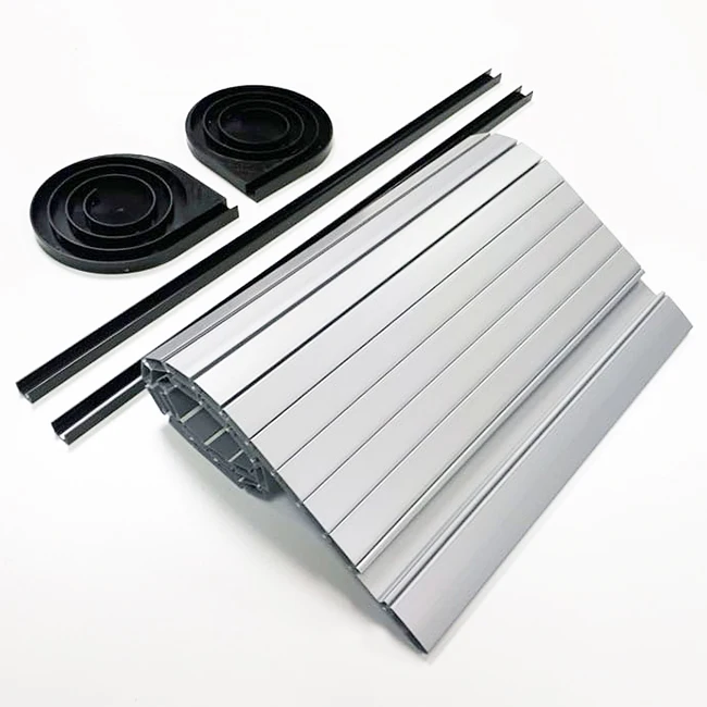 PVC ABS Plastic Extrusion Profiles Tambour Door Slats Roller Shutter For RV Furniture Cabinet