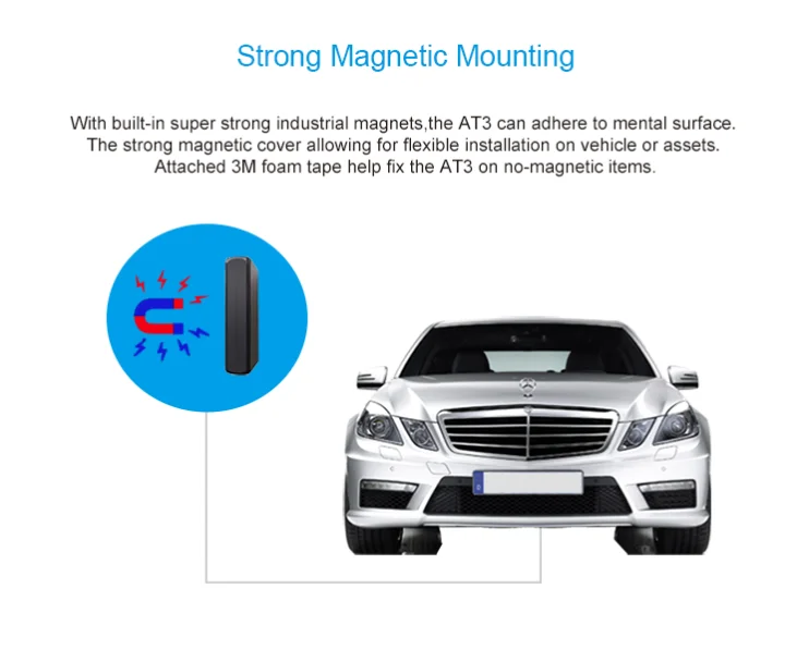 JIMI AT3 3G Mini Car GPS Tracker 5400mAh Battery 5 years Ultra-long Strong Magnet IPX5 Dust and Waterproof Tamper Alert