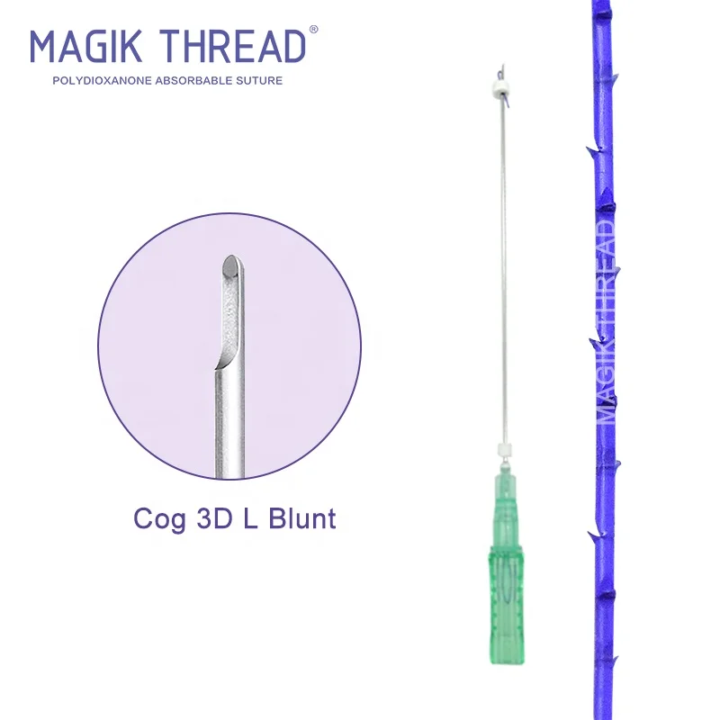COG 3D L Blunt 21 г 100 мм fios de pdo sustentacao barb rapid полигликолевая кислота pga абсорбирующий шов