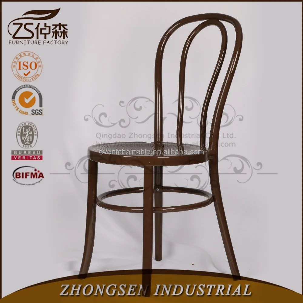 Modern design resin brown black thonet bentwood coffee chair