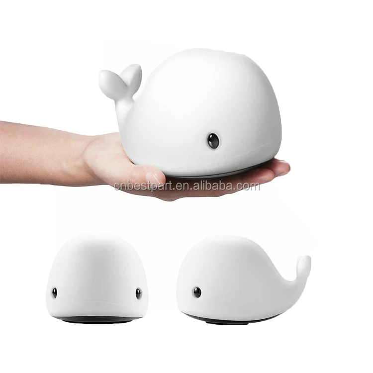 New Arrival LED USB Dolphin Animal silicone night light Soft Cat Baby Nursery Lamp Breathing LED Night Light