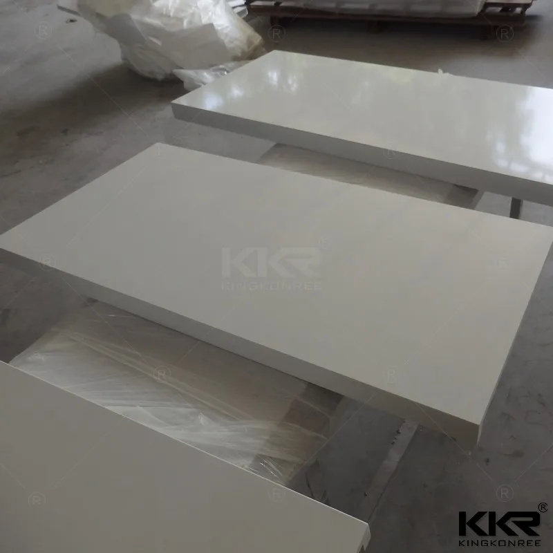 
Pure white granite countertop / artificial stone marble basin vanity tops 