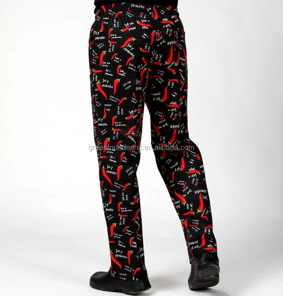 Durable Cotton Chef Pants Baggy Pants Worker Uniforms Supply