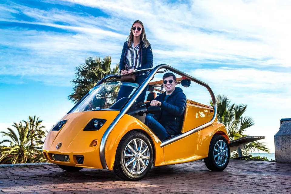 EEC approved 4 wheel scootercar 2 seater electric car AW9021K