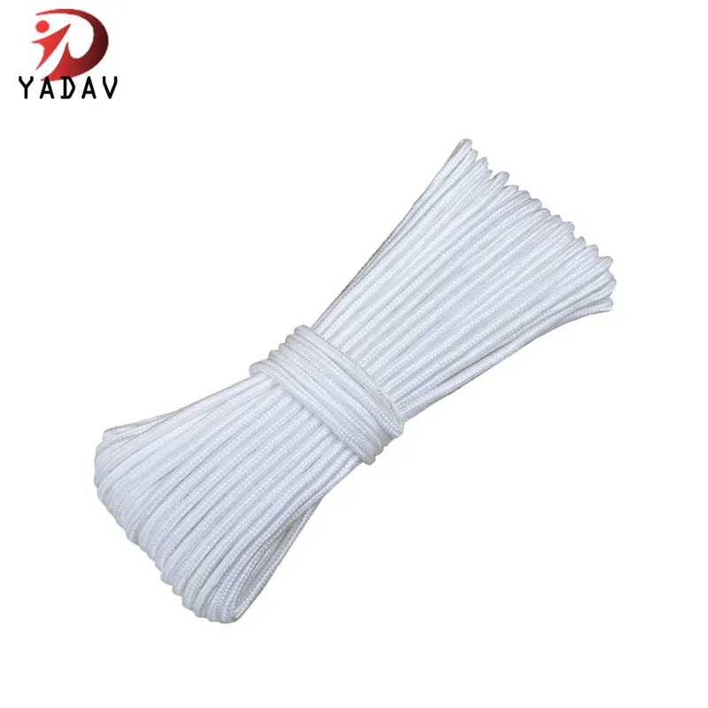 Twisted double braided polyester rope