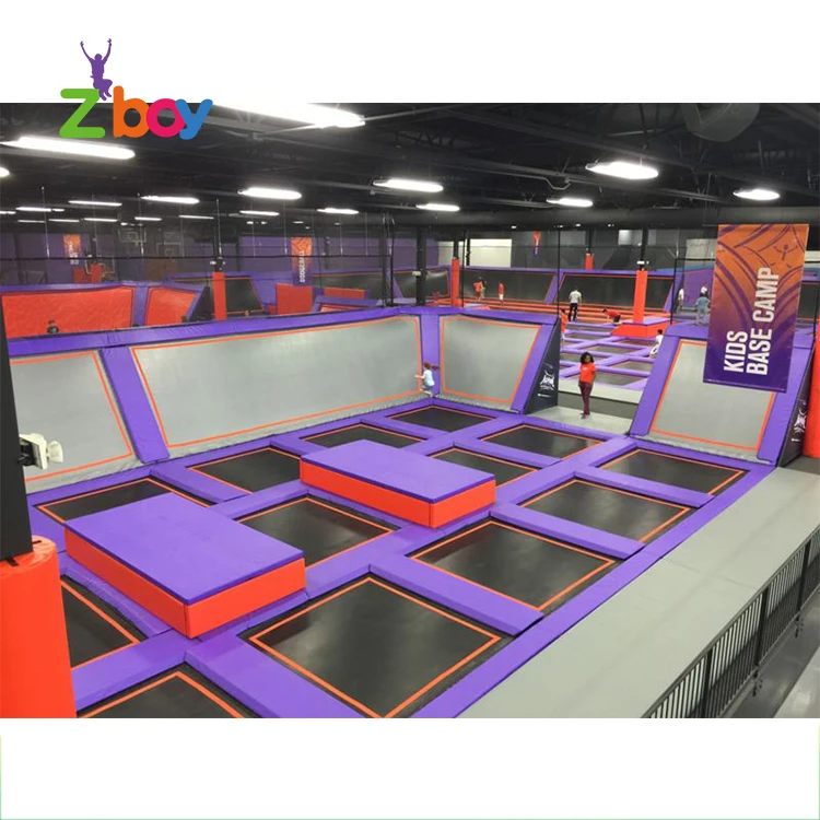 Customized High Quality commercial safety kids play  indoor trampoline parks