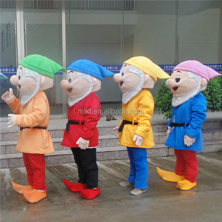 
Wholesale online classic cartoon character adult seven dwarfs mascot costume 