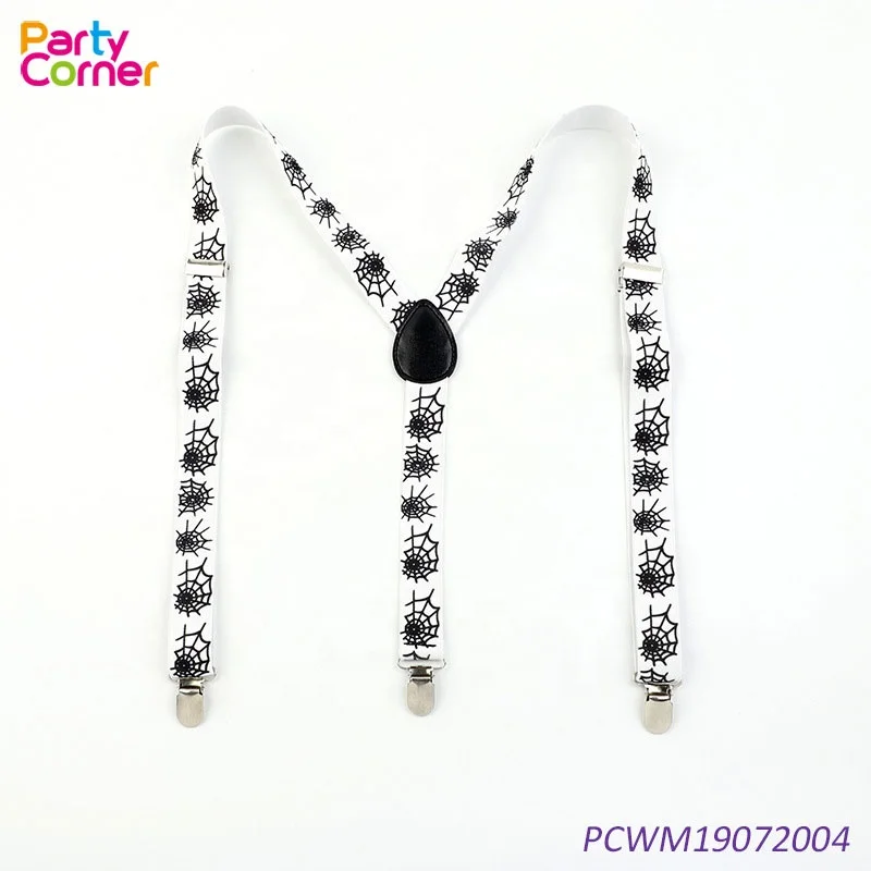 Регулируемые эластичные подтяжки с клипсой унисекс, мужские праздничные подтяжки на Хэллоуин, новые подтяжки с клипсой, Эластичные подтяжки для костюмированной вечеринки