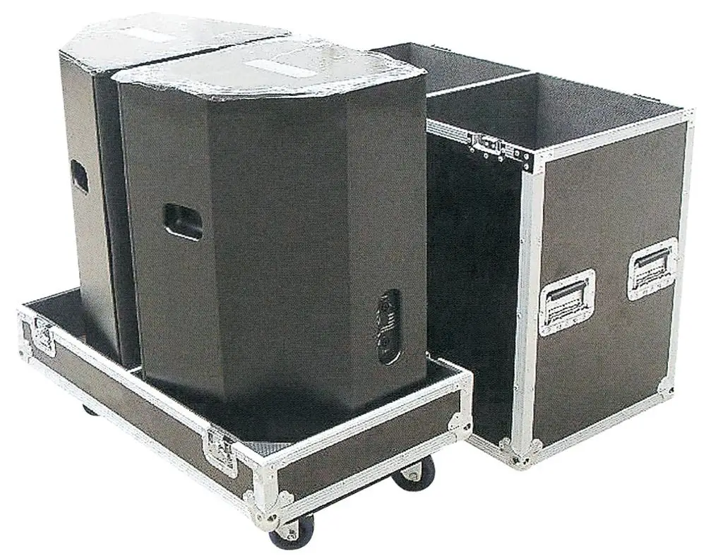 15 inch Dual active line array speaker road case