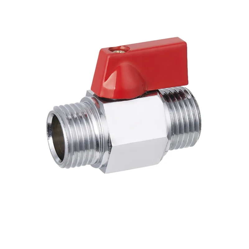 Миниатюрный шаровой кран из латуни с наружной резьбой 1/4 дюйма 3/8 дюйма 1/2 дюйма bsp