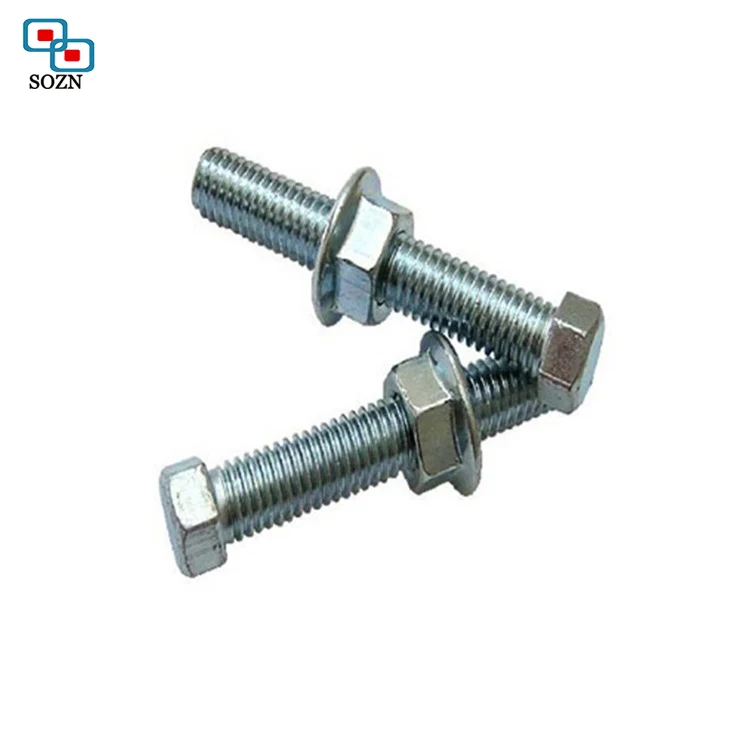 China Gold Supplier High Precision Fastener Stainless Steel Flange Hex Bolt with Size Customizable