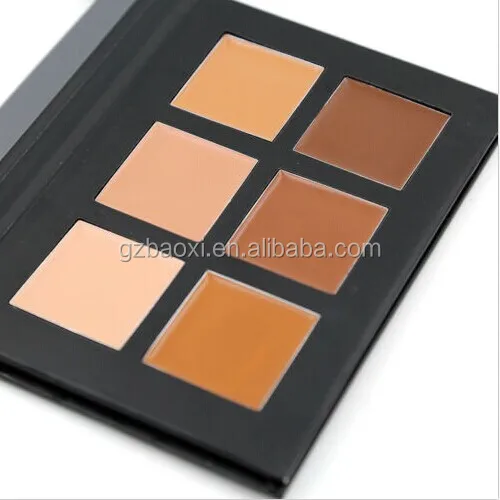 Hotsale!!6 Color Cream Contour kit in Paper box makeup palette