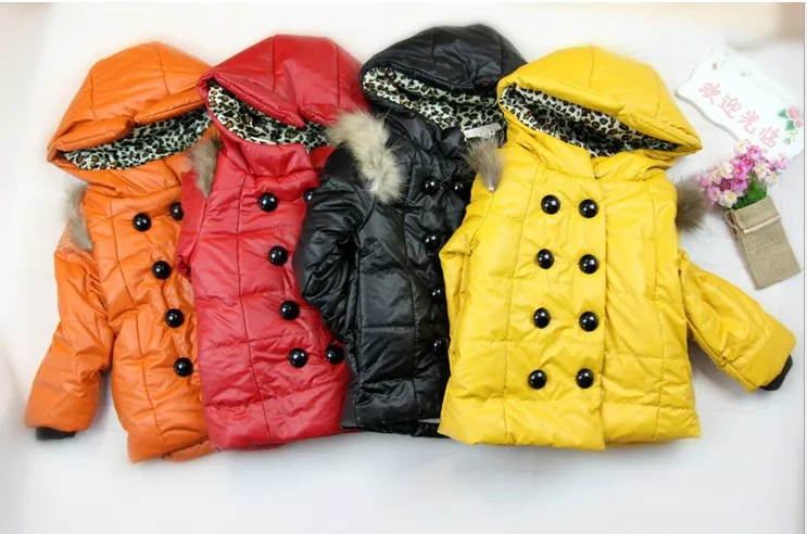 Custom your private label long  girls coats best selling warm winter coat for kids