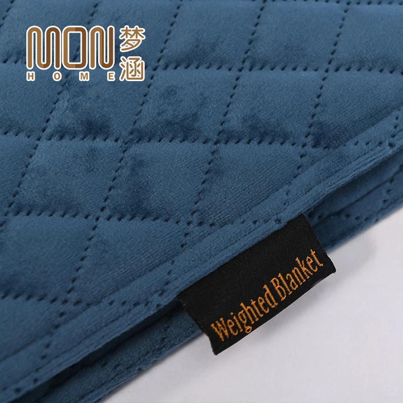 Hot sale OEM fancy 15 lb rested comfort custom weighted blanket