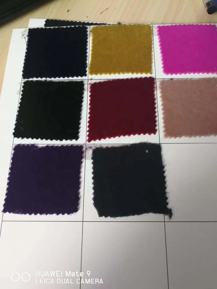 factory direct sale  solid100% micro polyester wine woven korean velvet 5000 fabric cloth for women