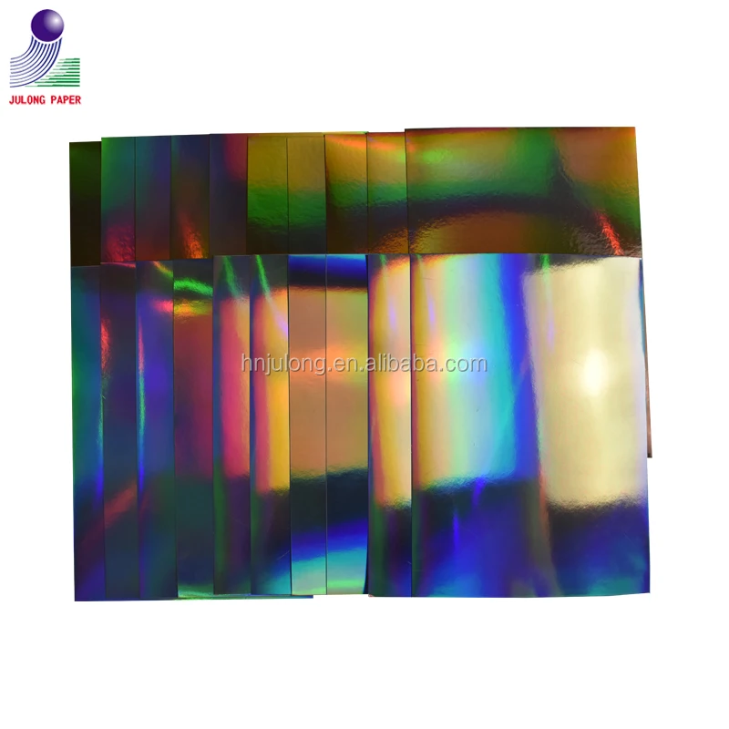 
Gold and silver thick metallic paper luxury holographic cardstock paper 