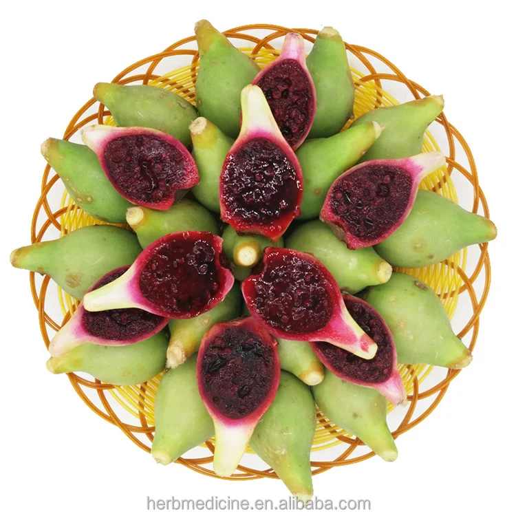 New dried cochineal drooping prickly pear Barbary fig sliced Opuntia monacantha dried fruits for food tea
