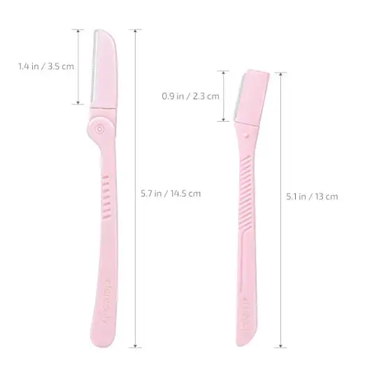 
Perfect Eyebrow Shaper Razor And Foldable Facial Razor with Unique and Safer Fine Mesh & Precision Cover 