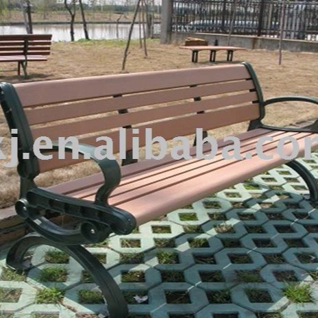 
Outdoor waterproof wooden plastic composite WPC garden bench 