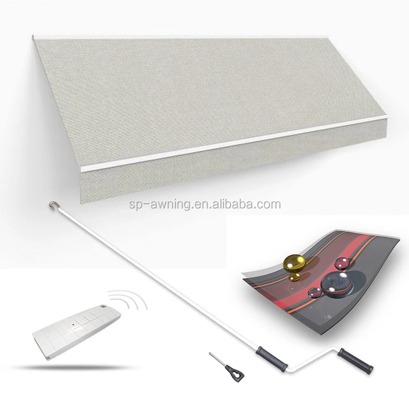 NEW QUALITY DOOYA Full Cassette Retractable Awning motorsized electric remote control LED tent garden aluminum Customized